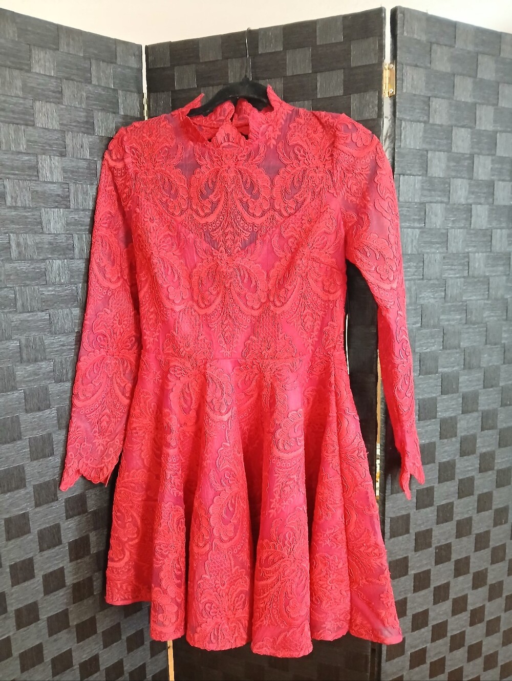 Saylor Rita Dress In Rasberry NWT Fit And Flare Party Wedding Guest HOCO Dance - Picture 2 of 9